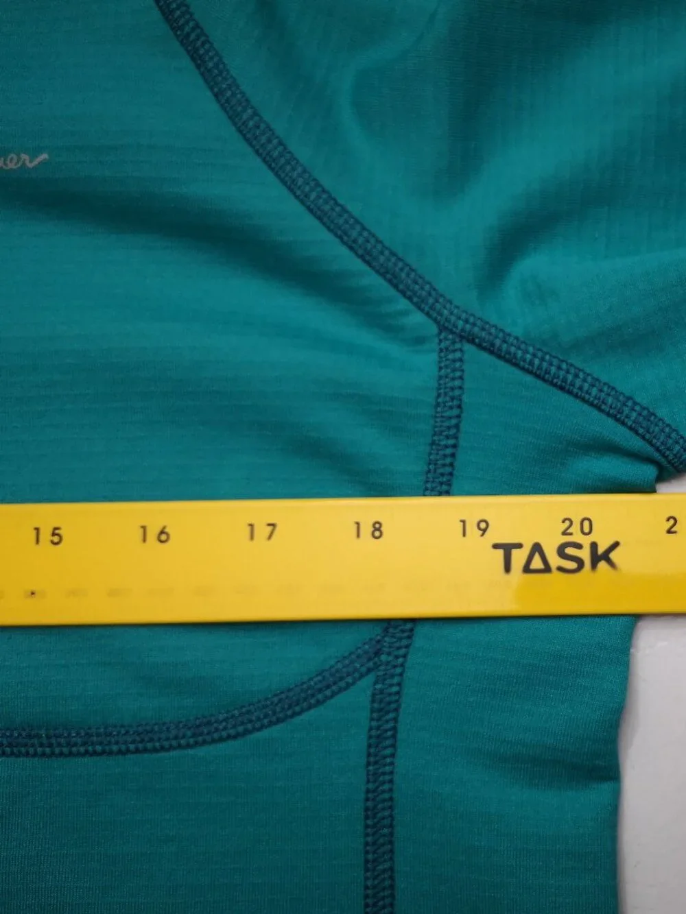 Eddie Bauer Assent Ladies Size Large Teal w/ Navy Fleece Lined Free Heat Polo - Picture 13 of 15